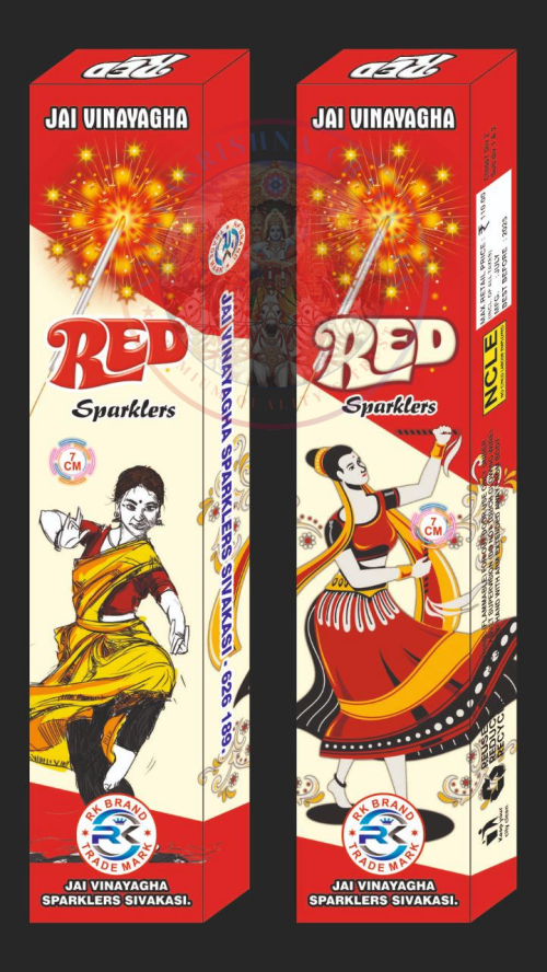 7 CM Red Sparklers